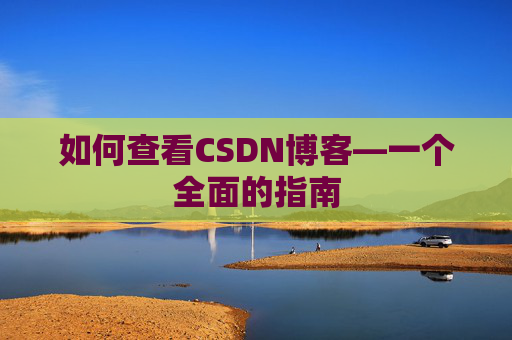 如何查看CSDN博客—一个全面的指南